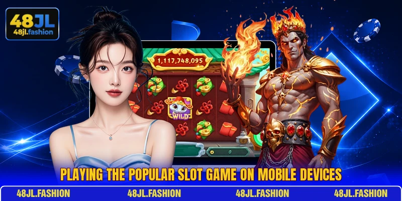 Playing the popular slot game on mobile devices