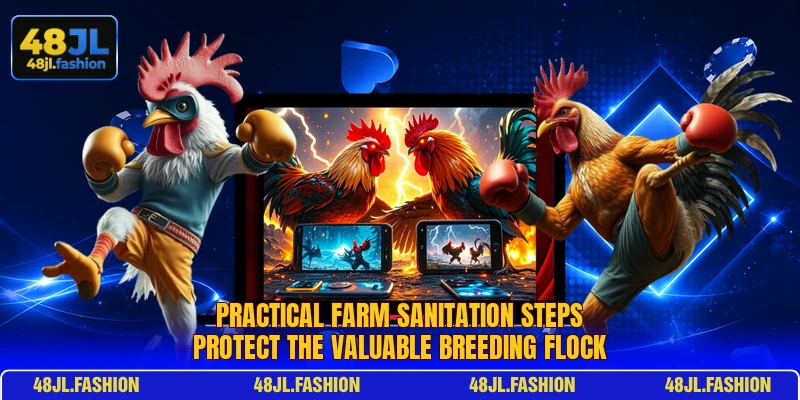 Practical Farm Sanitation steps protect the valuable breeding flock