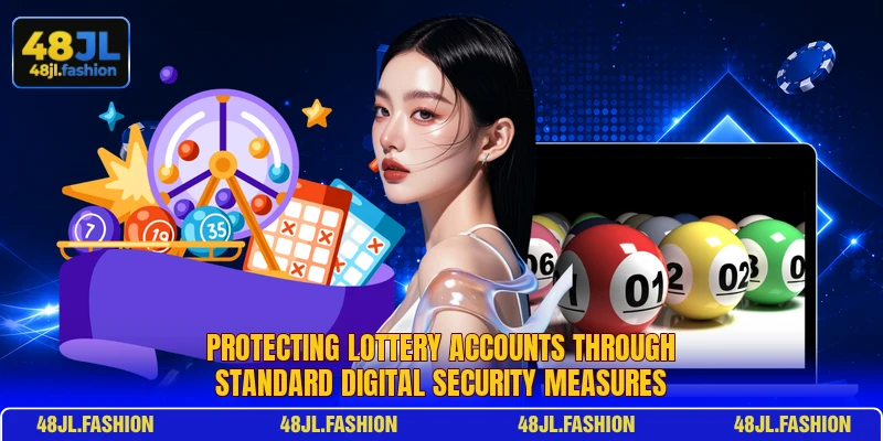 Protecting lottery accounts through standard digital security measures