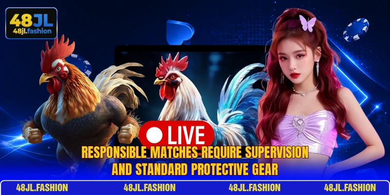 Responsible matches require supervision and standard protective gear