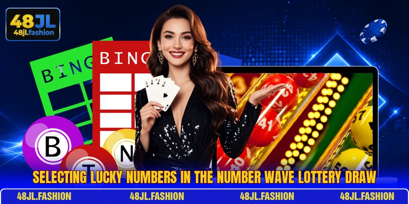 Selecting lucky numbers in the Number Wave Lottery draw