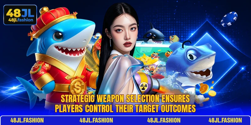 Strategic weapon selection ensures players control their target outcomes