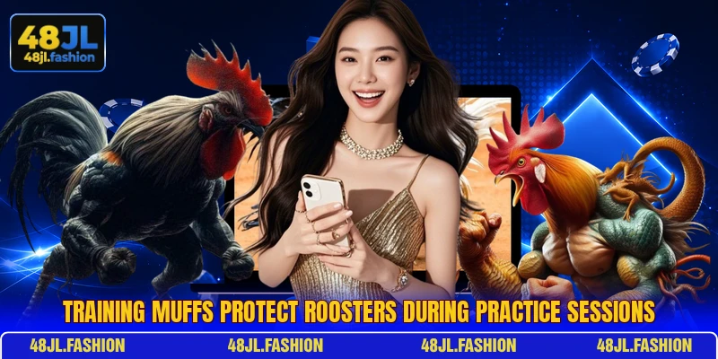 Training Muffs protect roosters during practice sessions